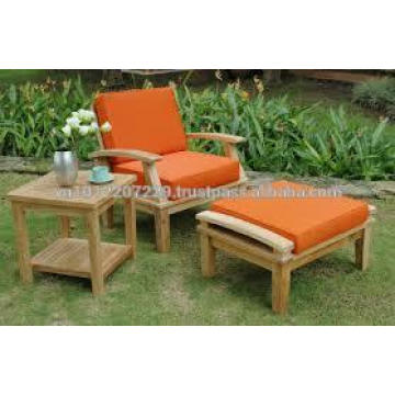 Solid wood Outdoor / Garden Furniture Set - Sunlounger